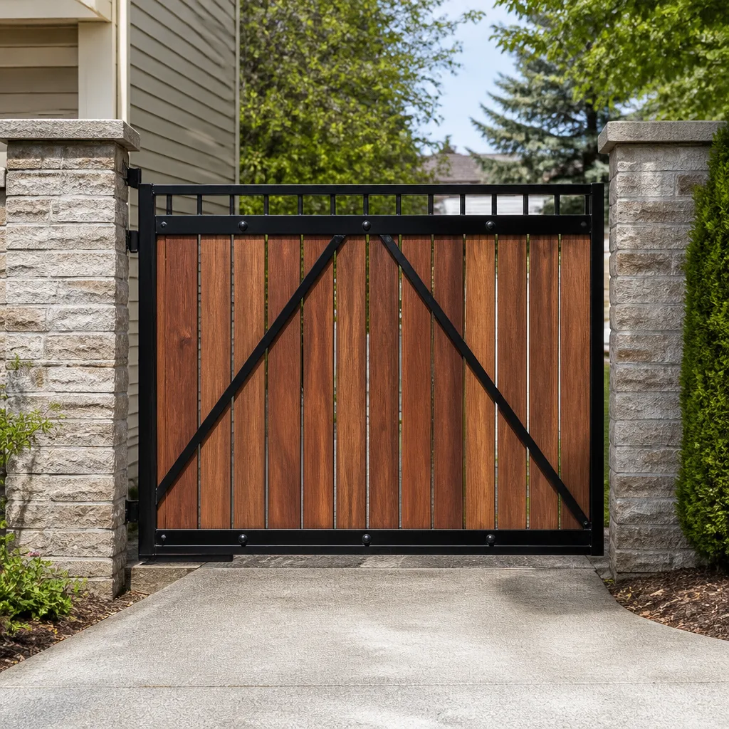 Wood & steel frame
